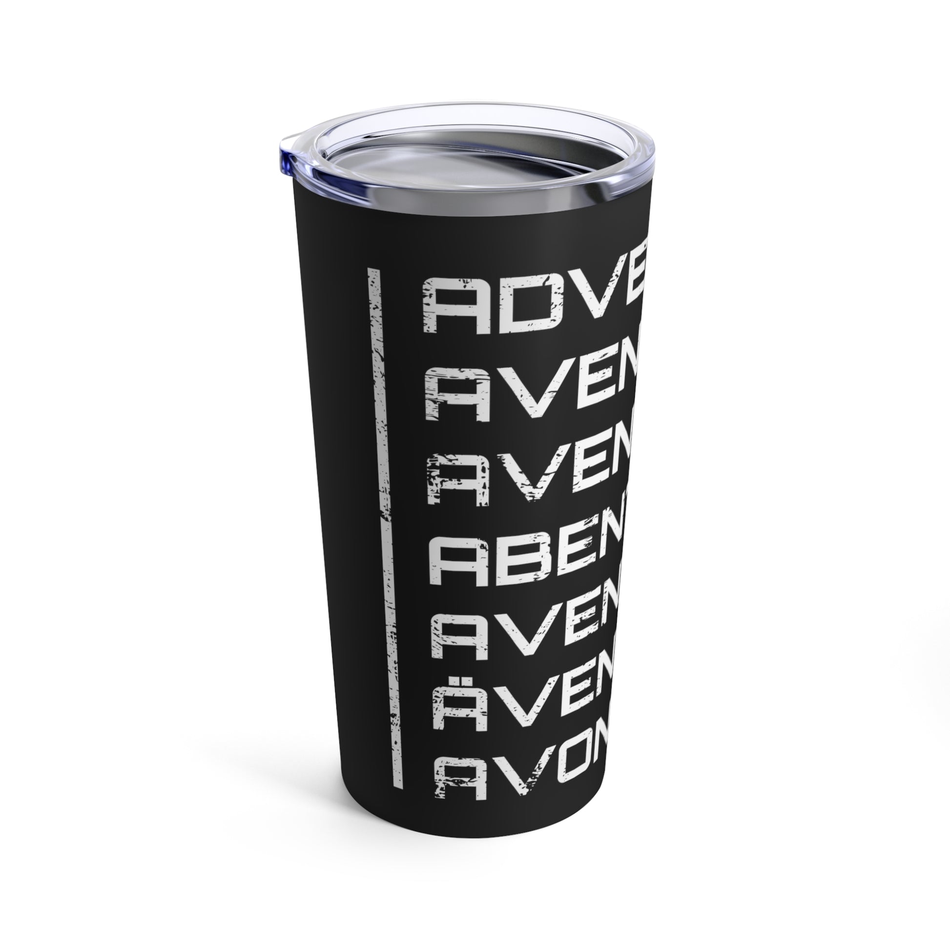 Adventure in 7 languages travel mug