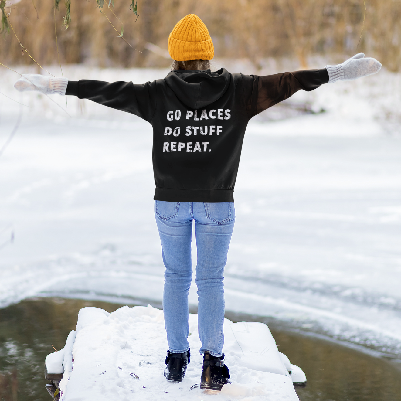 Go Places, Do Stuff, Repeat Hoodie