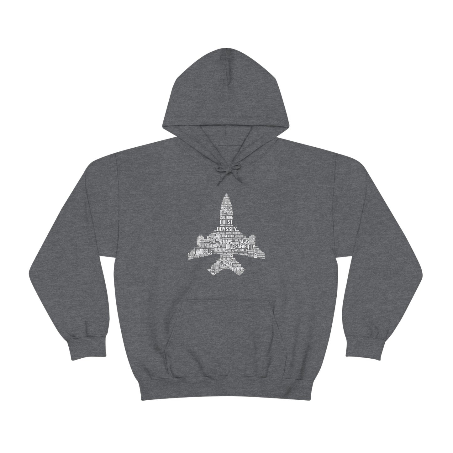 airplane word cloud hoodie