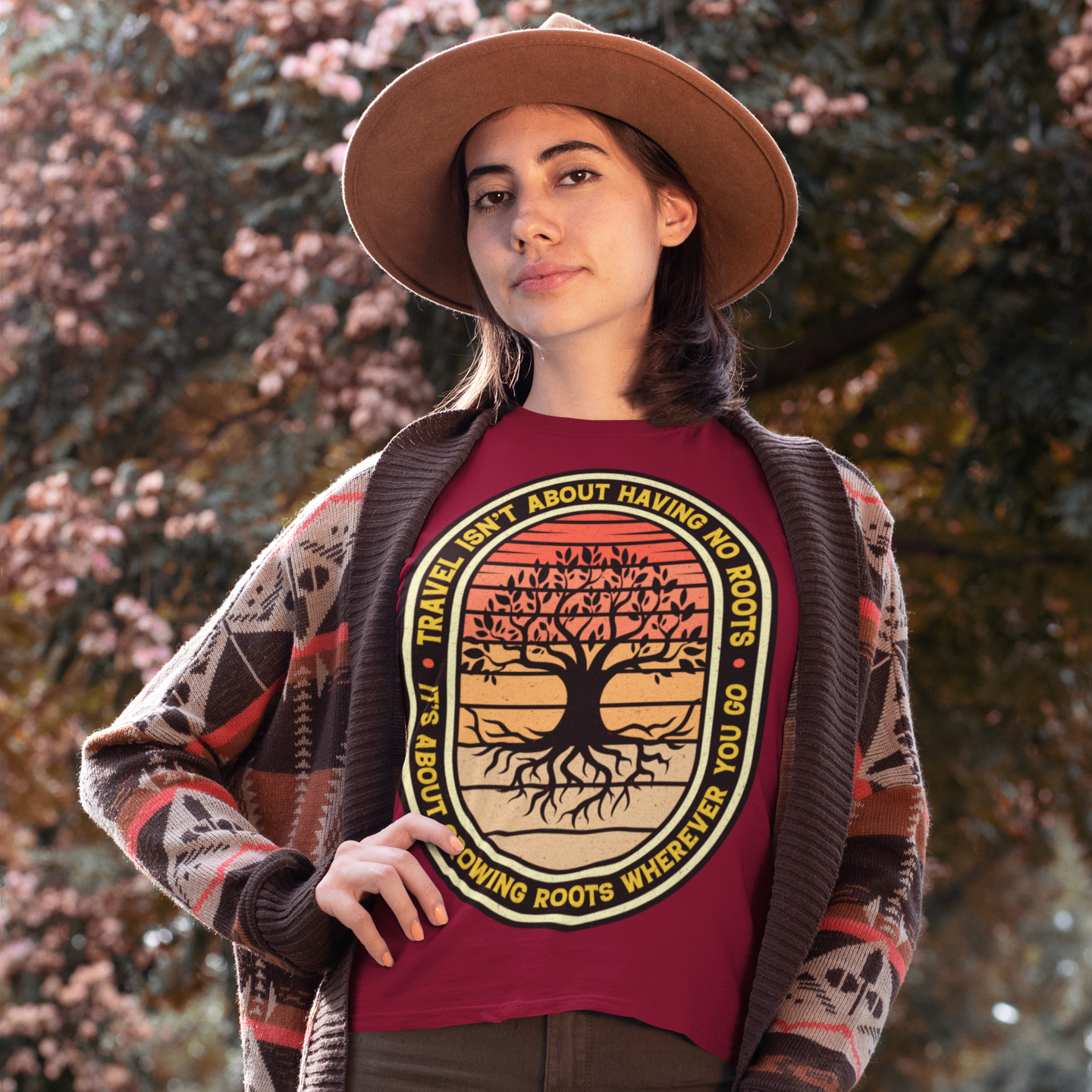 Travel Is About Growing Roots Wherever You Go T-Shirt